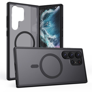 Protective phone case MagMat Case for MagSafe for Samsung Galaxy S23 Ultra Matte Black