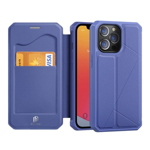 DUX DUCIS Skin X holster cover case with flip iPhone 13 Pro blue