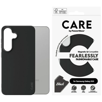 CARE Case for Samsung Galaxy S25 by PanzerGlass Fearlessly Magnetic Black