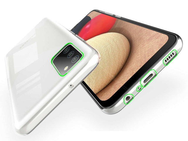 Case cover case for Samsung Galaxy A02s silicone transparent Glass