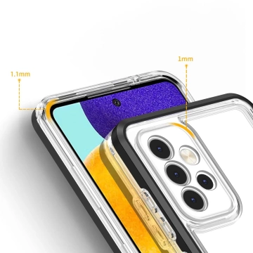 Прозорий чохол 3 в 1 для Samsung Galaxy A73 Frame Cover Gel Black