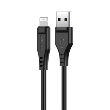Acefast кабель MFI USB - Lightning 1,2m, 2,4A czarny (C3-02 black)