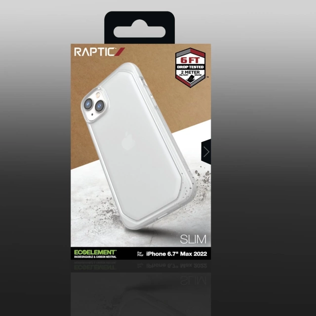 Raptic Slim Case for iPhone 14 transparent back cover
