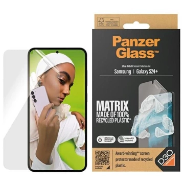 Hybrid glass for Samsung Galaxy S24 PanzerGlass Ultra-Wide Fit Matrix