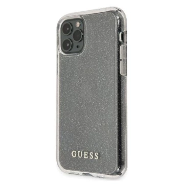 Guess GUHCN65PCGLSI iPhone 11 Pro Max srebrný/stříbrný pevný obal Glitter