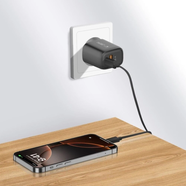 Ładowarka Tech-Protect NCA20 20W 2xUSB PD QC3.0 Czarna