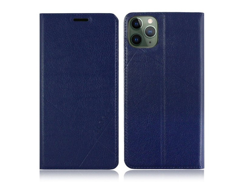 Flip Case Wallet Alogy Leather Case pro Apple iPhone 11 Pro Max Navy Blue