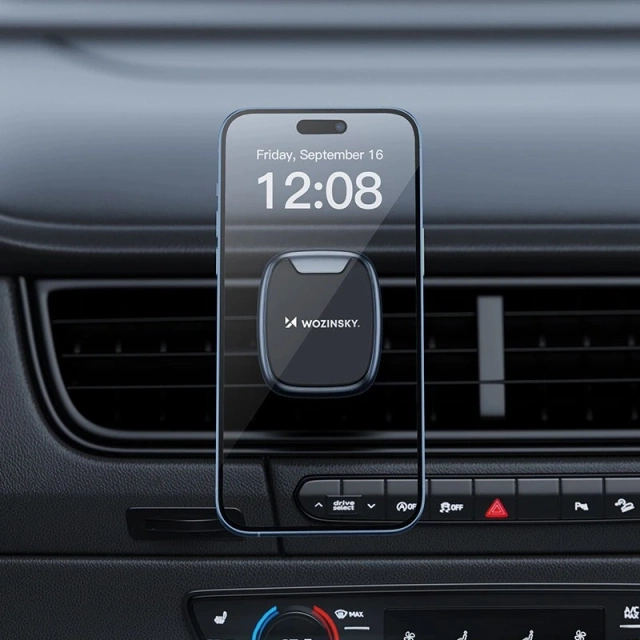 Uchwyt Magnetyczny Wozinsky WUMTK do Kratki Samochodowej Czarny