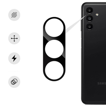 Glass for Samsung Galaxy S24 Plus camera lens 3D tempered full protection of the entire lens black glass