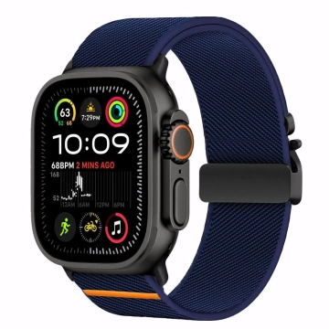 Pasek Tech-Protect Nylon Clasp Apple Watch 44–49 mm Granatowy