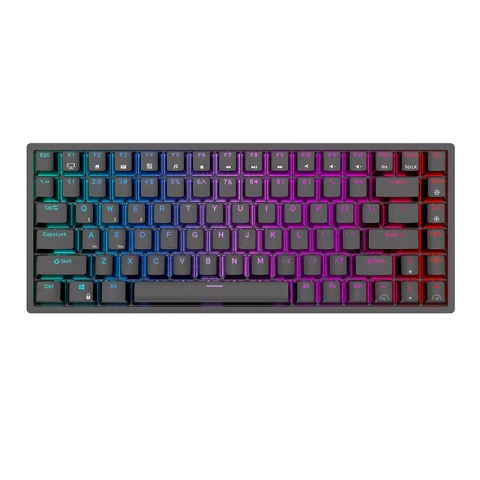 Klawiatura mechaniczna Royal Kludge RK84 RGB, Red switch (czarna)