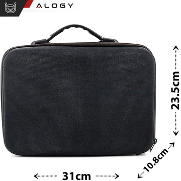 Hard Case Kufor Puzdro pre DJI Mini 4 Pro / DJI Mini 3 Pro / Mini 3 Drone Hard with Rep Hard Case Alogy Black