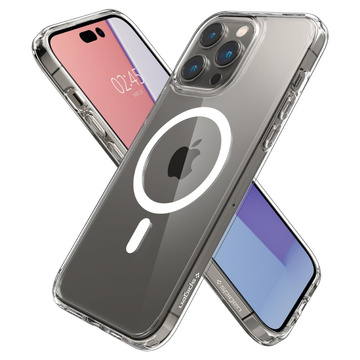 Чохол Spigen Ultra Hybrid Mag for MagSafe для Apple iPhone 14 Pro White 1m Lightning Cable