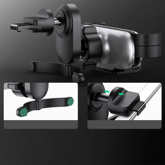 Gravity Autohalterung für das Auto für das UGREEN LP228 Telefon, schwarz