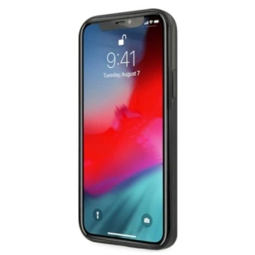 Mercedes MEHCP12MESPBK Schutzhülle für Apple iPhone 12 / 12 Pro 6.1" schwarz/schwarz Hardcase Silver Stars Pattern