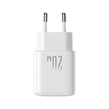 Síťová nabíječka Joyroom USB-C PD 20W – bílý kabel USB-C / USB-C 1m