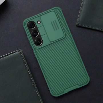 Чохол-накладка Nillkin CamShield Pro Case для Samsung Galaxy S23 з кришкою камери синій
