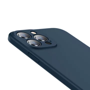 Чохол-накладка Baseus Liquid Gel Case Silicone Cover для iPhone 13 Pro Max Blue (ARYT000803)