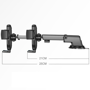 Universal Joyroom JR-OK3 telescopic phone holder for the phone on the windshield board Black