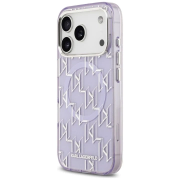 Etui Ochronne do iPhone 17 Pro Karl Lagerfeld IML KL Monogram MagSafe Fioletowy