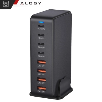 Розгалужувач HUB Alogy Adapter для ноутбука з USB-C на 3x USB-A 2.0 1x USB-A 3.0 сірий
