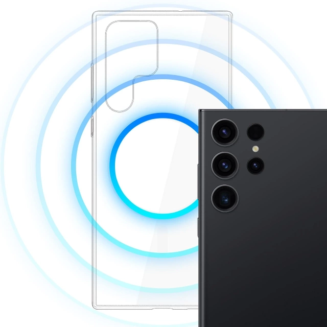 Ochranné puzdro pre Samsung Galaxy S23 Ultra 3mk Clear MagCase
