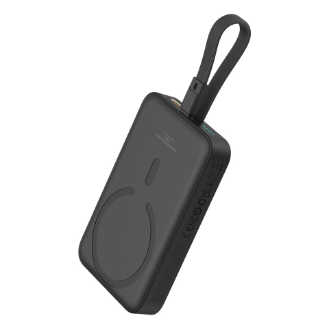 Baseus Magnetic Mini MagSafe 10000mAh 20W powerbanka s vestavěným Lightning kabelem - černá Baseus Simple Series USB-C - USB-C 60W 0,3m kabel