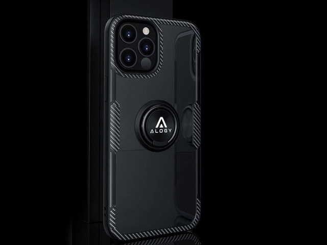 Etui Alogy Ring Holder Armor für Apple iPhone 12/ 12 Pro schwarz