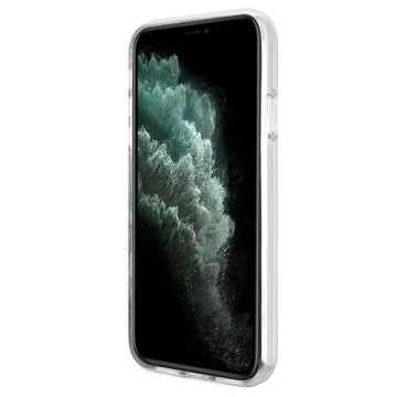 Zestaw Guess GUBPN61H4EACSK Case Charger iPhone 11 6,1" černé/černé pevné pouzdro 4G Print MagSafe