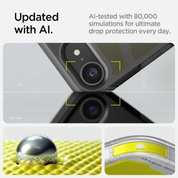 Чохол для iPhone 16e Spigen Tough Armor Mag MagSafe Frost Black