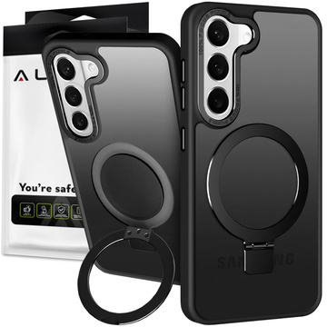 Alogy Stand Ring Case Armored pouzdro na telefon MagSafe pro Samsung Galaxy S23 Plus matné černé