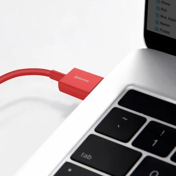 Baseus Superior USB kábel - Lightning 2,4 A 1 m červený (CALYS-A09)