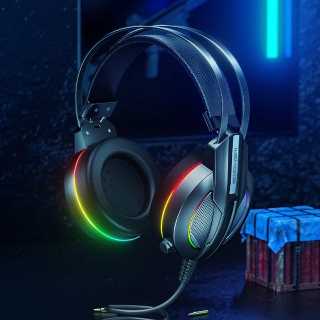 Навушники WK Design M9 Gaming Over-Ear Headphones USB Gaming Grey (M9)