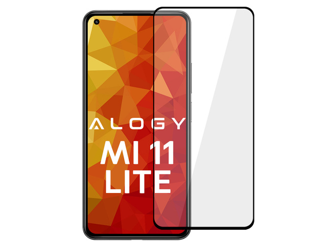 Obal Glass Alogy Full Glue vhodný pre Xiaomi Mi 11 Lite Black