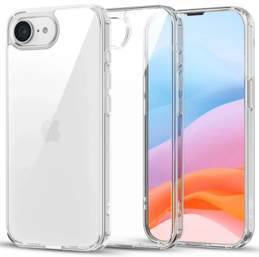Puzdro na iPhone 16e Tech-Protect FlexAir Hybrid, priehľadné