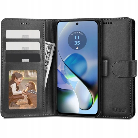 Etui Portfelowe do Motorola G54 5G / Power Edition Tech-Protect Czarny