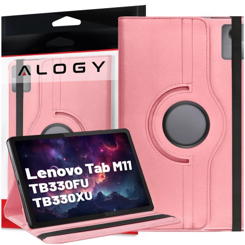 Puzdro 360 pre Lenovo Tab M11 10,95" TB330FU / TB330XU / TB331FC Otočný kryt na tablet Flip Cover Case Alogy Pink