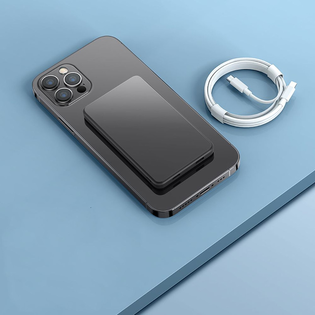 Powerbank LifeMag with MagSafe USB-C Lightning 5000mAh Black