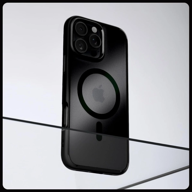 Spigen Ultra Hybrid Mag MagSafe Glass Case for Apple iPhone 16 Pro Frost Black