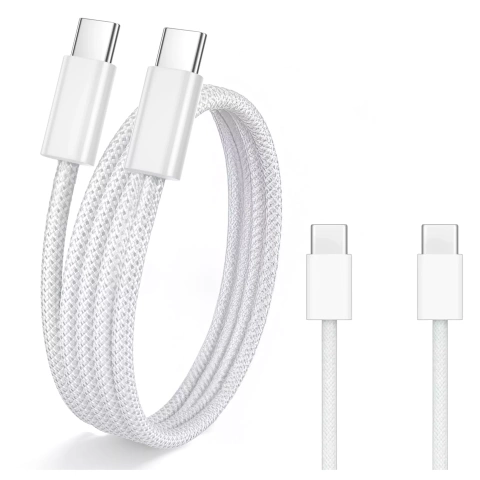 Oryginalny kabel Apple A2795 do ładowania USB-C 1m 60W do iPhone 15 / 16 Szybkie ładowanie Biały