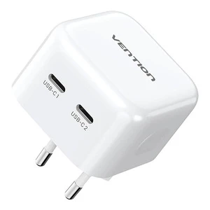 Ładowarka sieciowa niebieska Vention GaN 20W USB-C Niebieska | PD, QC, PPS