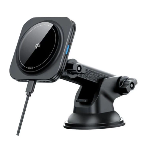 Uchwyt Samochodowy ESR HaloLock Qi2 15W MagSafe Czarny