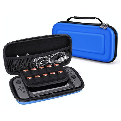 Etui futerał pokrowiec Alogy do konsoli Nintendo Switch/ Switch OLED Niebieskie 02