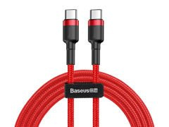 Baseus Kabel Cafule 2x USB-C QC 3A 1m PD red