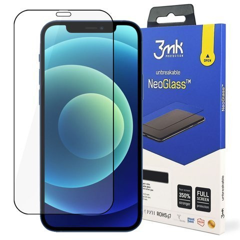 Szkło 3mk NeoGlass 8H do Apple iPhone 12 Pro Max Black