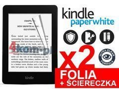 2x Folia ochronna na ekran do Kindle Paperwhite + 2x ściereczka