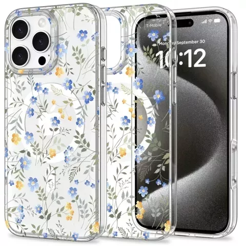 Etui do iPhone MagMood MagSafe iPhone 16 Pro Max Spring Flowers 