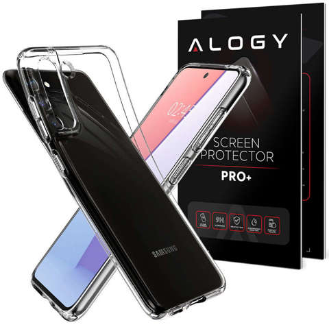 Etui na telefon Spigen Liquid Crystal do Samsung Galaxy S21 FE Crystal Clear + Szkło