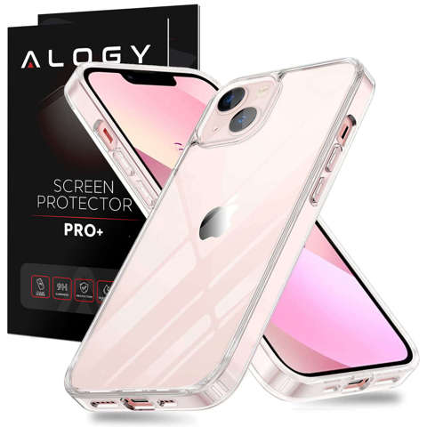 Etui ochronne obudowa Alogy Hybrid Case Super Clear do Apple iPhone 13 Przezroczyste + Szkło