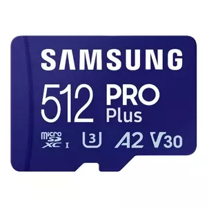 Karta pamięci Samsung Pro PLUS microSDXC 512GB 180/130 MB/s UHS-I U3 (MB-MD512SA/EU)